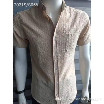 Factory Price Breathable Men's Orange Short Shirts